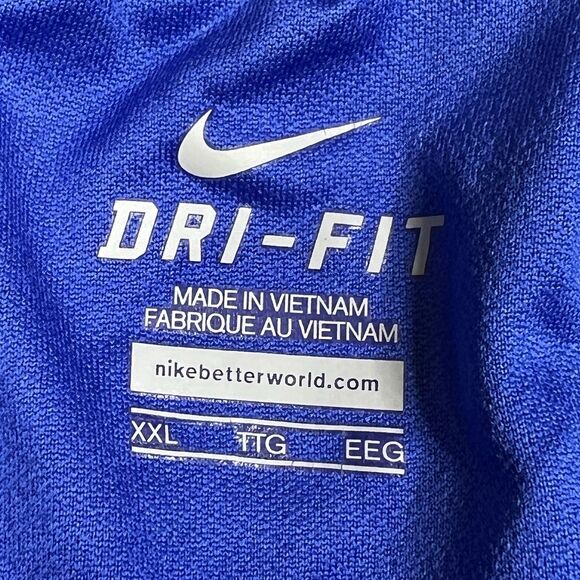 Nike Dri Fit Running Shorts Blue Lined Lightweight Drawstring Vented Men’s XXL - Picture 10 of 13